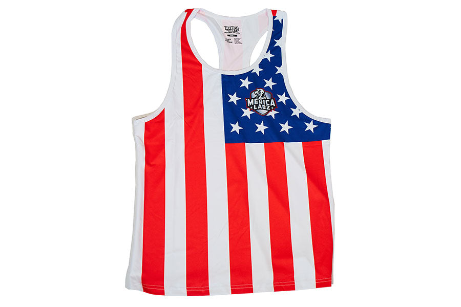 Men's USA Flag Tank Top America Stars & Stripes